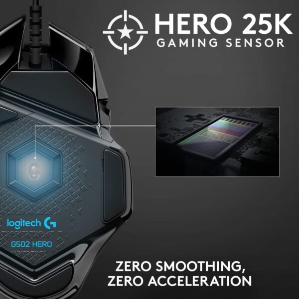 Logitech G502 HERO High Performance Wired Gaming Mouse - Image 2