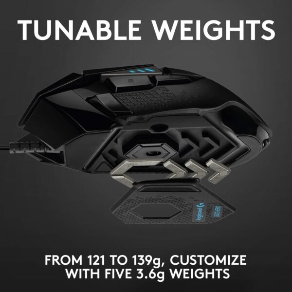 Logitech G502 HERO High Performance Wired Gaming Mouse - Image 3
